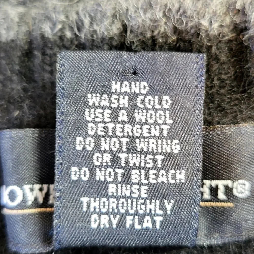 Bowen & Wright Men's 100% Wool Black Sweater